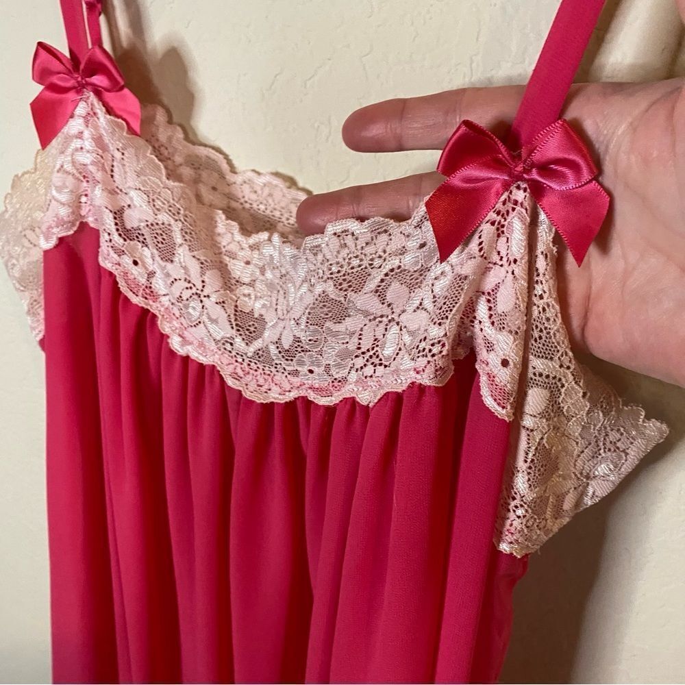 In Bloom by Jonquil Pink Chemise Sz L - Picture 3 of 14